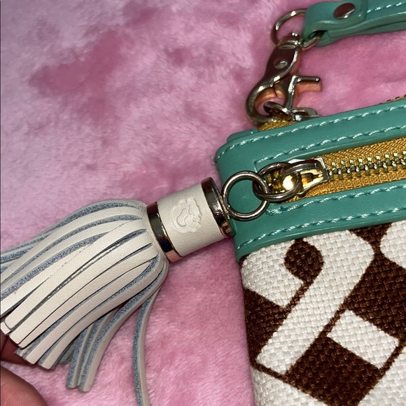 Spartina 449 Brown and Cream Wristlet - Picture 5 of 12